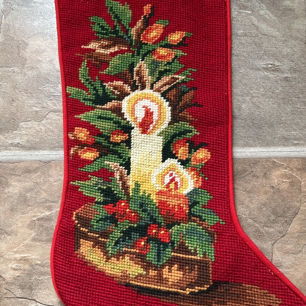 Beautiful Embroidered ”NOEL” Stocking - Picture 8 of 8